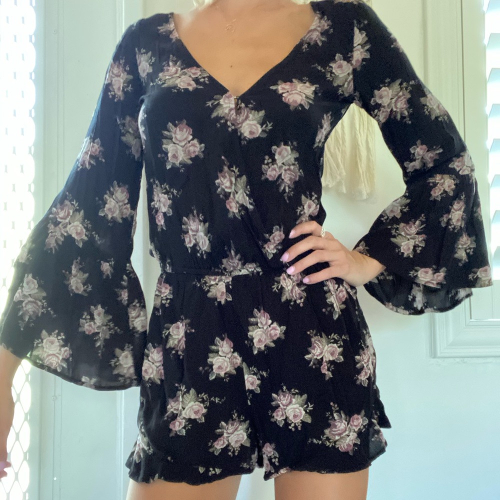 American eagle floral romper